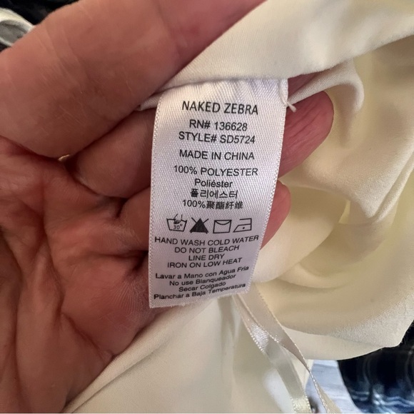 Naked Zebra White Sheath Dress | Luxury | Lightweight | Flowy | Feminine - Picture 10 of 10